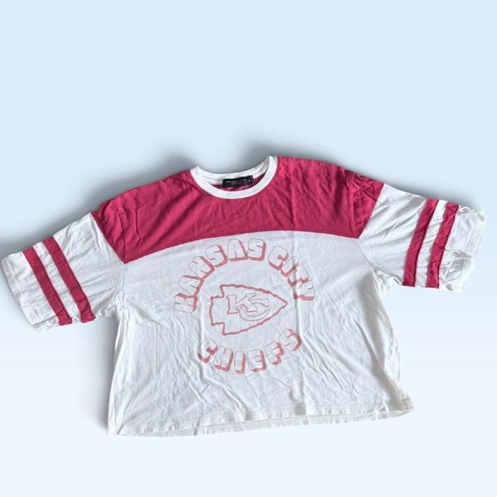Junk-food Women's White and Red T-shirt
